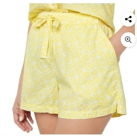 Gap Women's Pajama Set Soft Cotton Poplin Notch Collar Front Slash Pockets - Picture 6 of 10